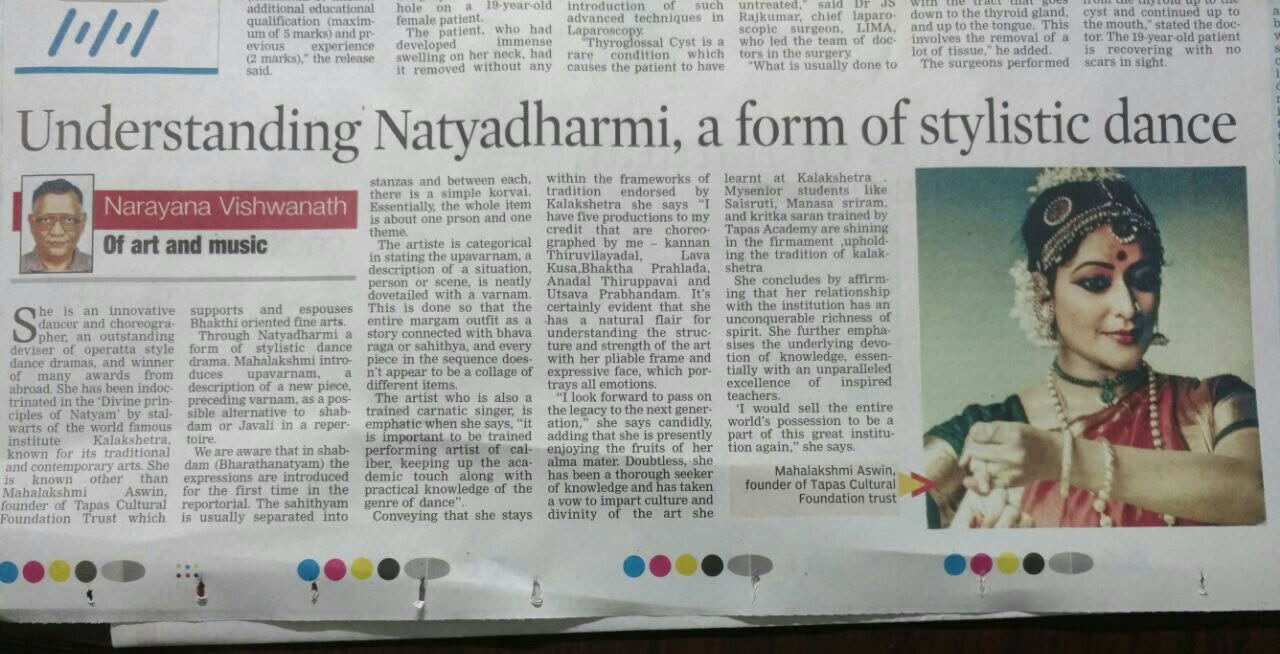The New Indian Express press clipping